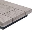 Home Square 2-Piece Contemporary End Table Set in Birch and Black
