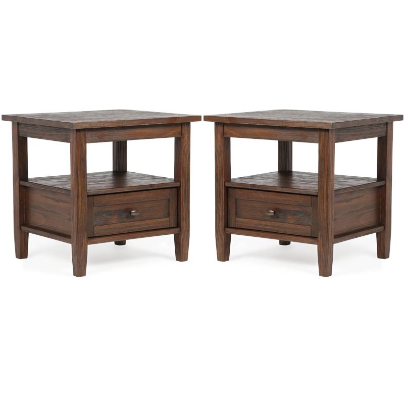 Home Square 2-Piece Wood 20