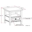 Home Square 2-Piece Wood 20