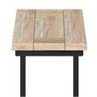 Home Square 2-Piece C-Shaped End Table Set in Distressed White Wash