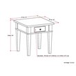 Home Square 2-Piece Wood 18