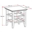 Home Square 2-Piece Solid Wood 19