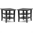 Home Square 2-Piece Solid Wood 19