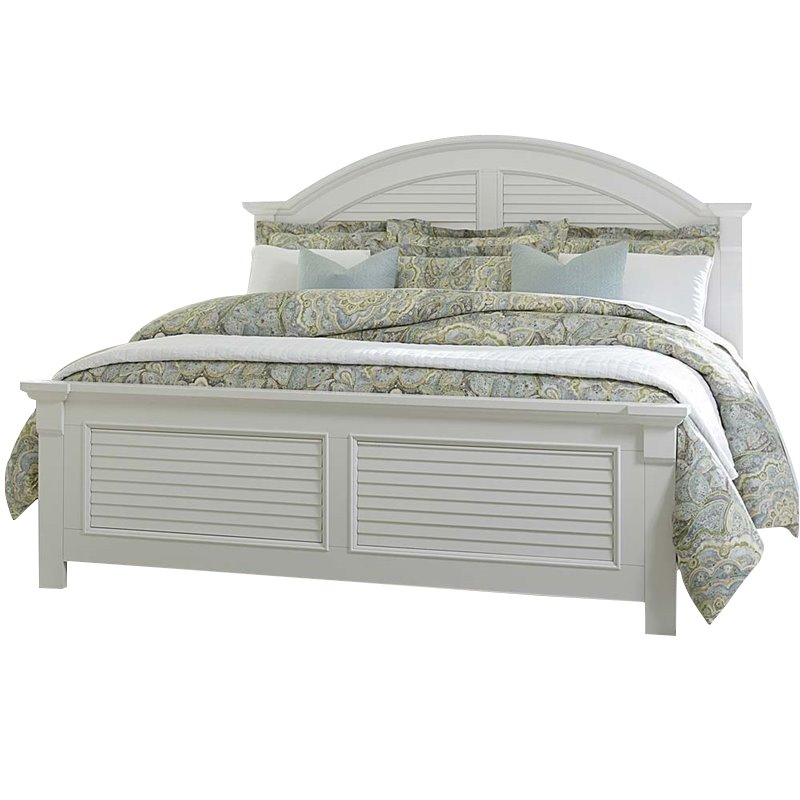 Home Square 2-Piece Set with Summer House King Panel Bed & 5-Drawer Chest