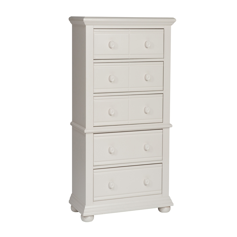 Home Square 2-Piece Set with Summer House King Panel Bed & 5-Drawer Chest