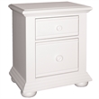 Home Square 2-Piece Set with Queen Panel Bed and 2-Drawer Night Stand