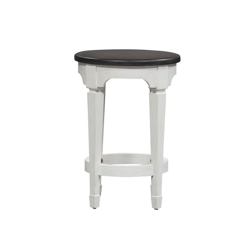 Home Square 2-Piece Furniture Allyson Park Console Stool Set in White