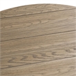 Home Square 2-Piece Furniture Heartland Round Pedestal Chair Side Table Set