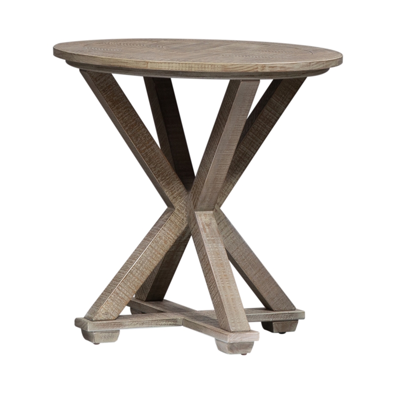 Home Square 2-Piece Furniture Parkland Falls Round End Table Set