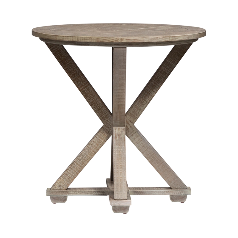 Home Square 2-Piece Furniture Parkland Falls Round End Table Set