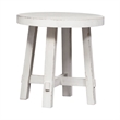 Home Square 2-Piece Furniture Modern Farmhouse Splay Leg Round End Table Set