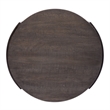 Home Square 2-Piece Furniture Modern View Round End Table Set in Brown