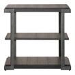 Home Square 2-Piece Furniture Modern View Tiered End Table Set in Oak