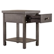 Home Square 2-Piece Furniture Modern Drawer Chair Side Table Set