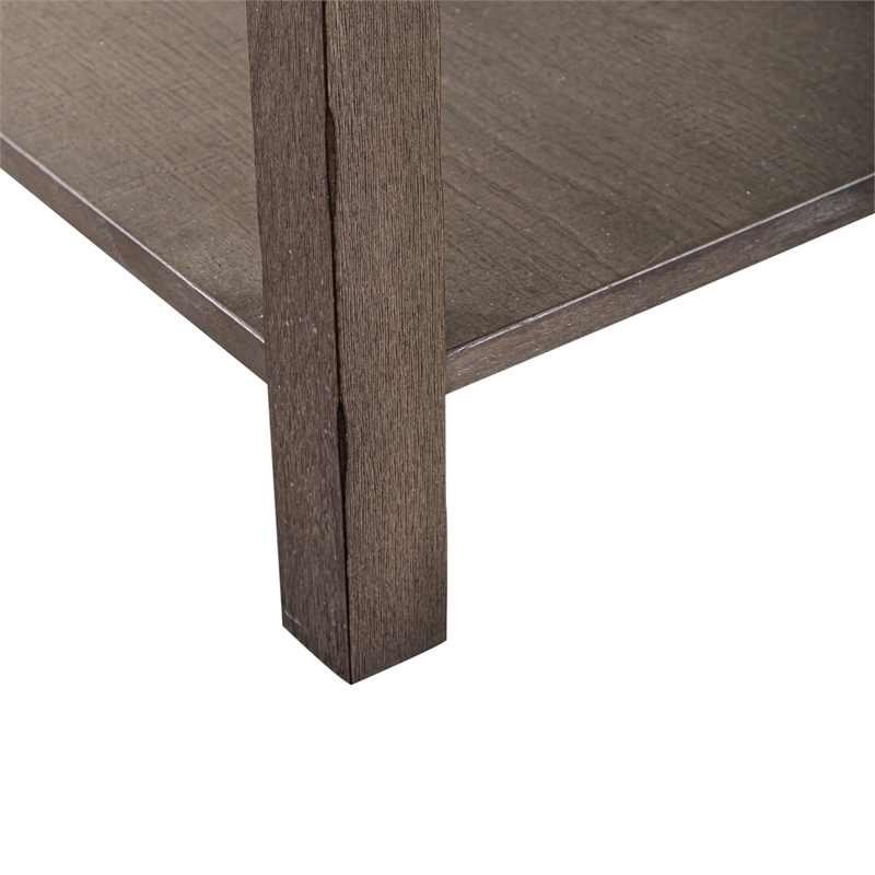 Home Square 2-Piece Furniture Modern Drawer Chair Side Table Set