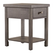 Home Square 2-Piece Furniture Modern Drawer Chair Side Table Set