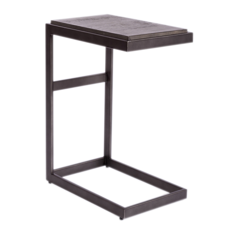 Home Square 2-Piece Furniture Modern View Laptop Table Set in Brown