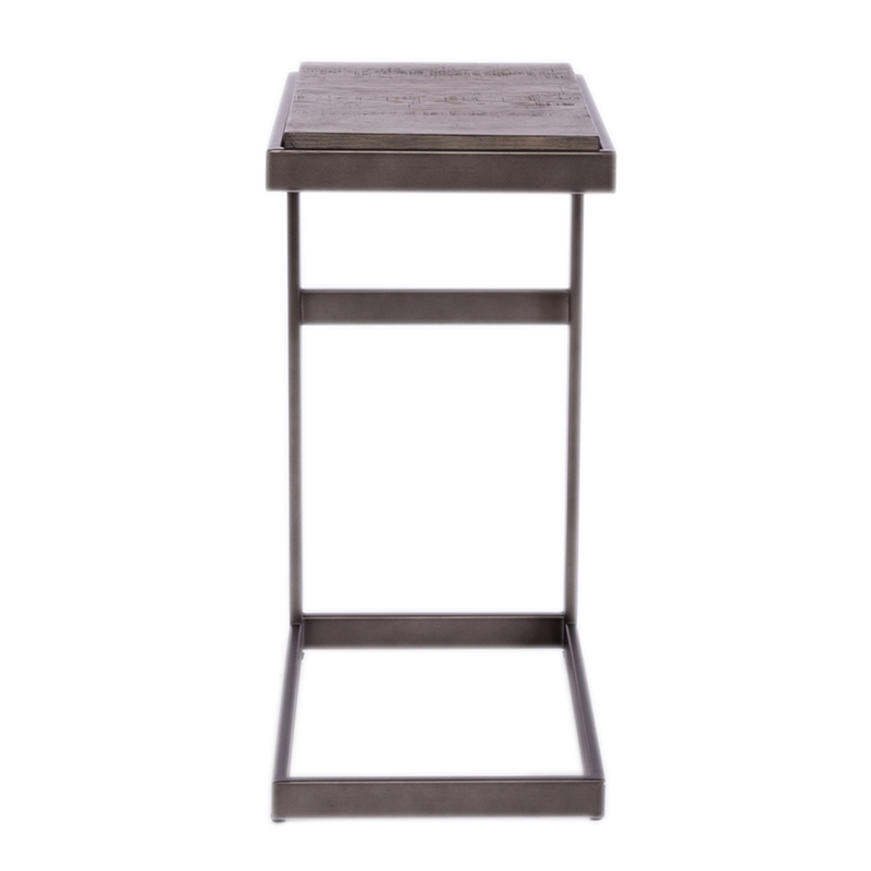 Home Square 2-Piece Furniture Modern View Laptop Table Set in Brown