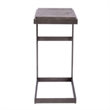 Home Square 2-Piece Furniture Modern View Laptop Table Set in Brown