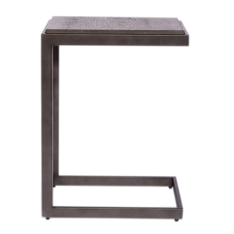Home Square 2-Piece Furniture Modern View Laptop Table Set in Brown