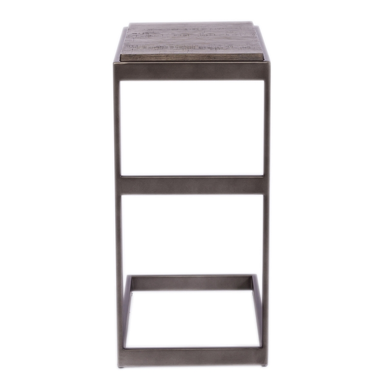Home Square 2-Piece Furniture Modern View Laptop Table Set in Brown