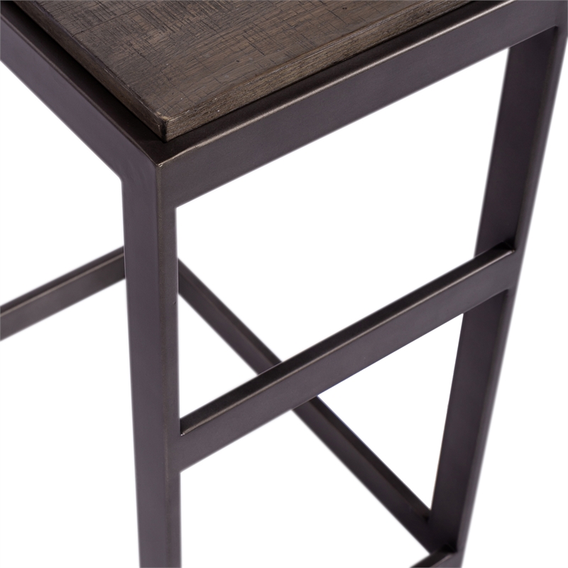 Home Square 2-Piece Furniture Modern View Laptop Table Set in Brown