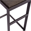 Home Square 2-Piece Furniture Modern View Laptop Table Set in Brown