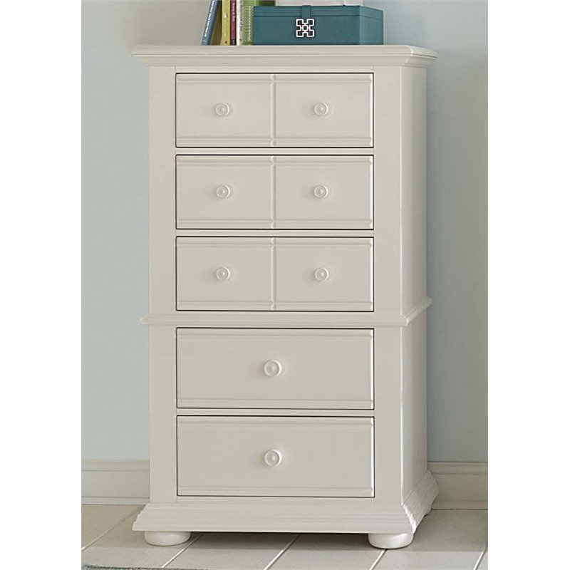 Home Square 2-Piece Set with Summer House Queen Panel Bed & Lingerie Chest