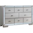 Home Square 2-Piece Set with Queen Panel Bed and 8-Drawer Dresser