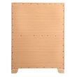 Home Square 2-Piece Set with 5-Drawer Chest & 2-Drawer Nightstand in Pearl