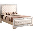 Home Square 2-Piece Set with Full Panel Bed and 5-Drawer Chest in Pearl