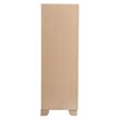 Home Square 2-Piece Set with Full Panel Bed and 5-Drawer Chest in Pearl