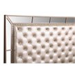 Home Square 2-Piece Set with Full Panel Bed and 5-Drawer Chest in Pearl