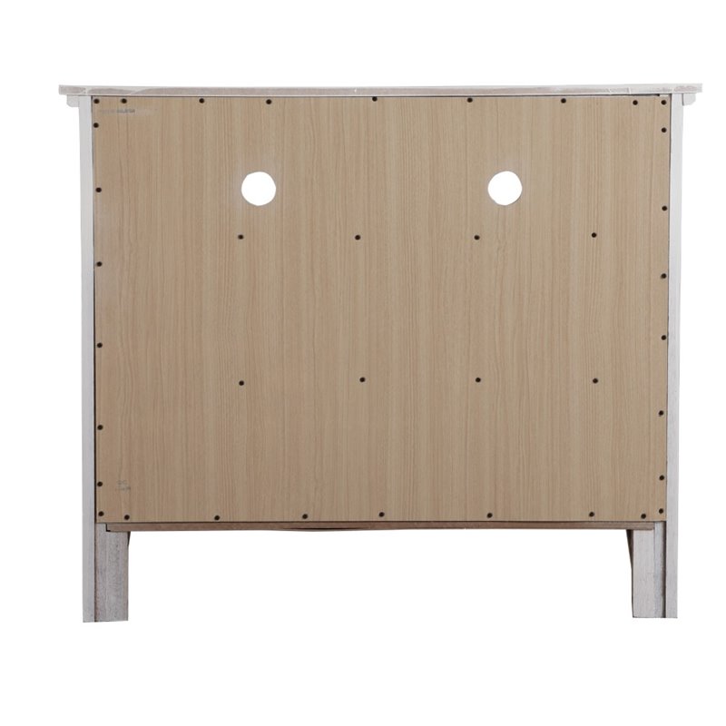 Home Square 2-Piece Set with 4-Drawer TV Stand & 3-Drawer Nightstand in White