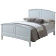 Home Square 2-Piece Set with Full Panel Bed and Mirror in White
