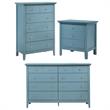 Home Square 3-Piece Set with 8-Drawer Dresser 5-Drawer Chest & Nightstand