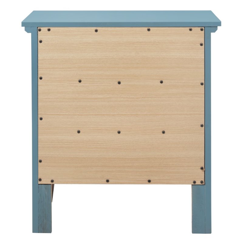 Home Square 2-Piece Set with 5-Drawer Chest and 3-Drawer Nightstand in Teal