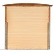 Home Square 2-Piece Set with Mirror and 5-Drawer Chest in Oak