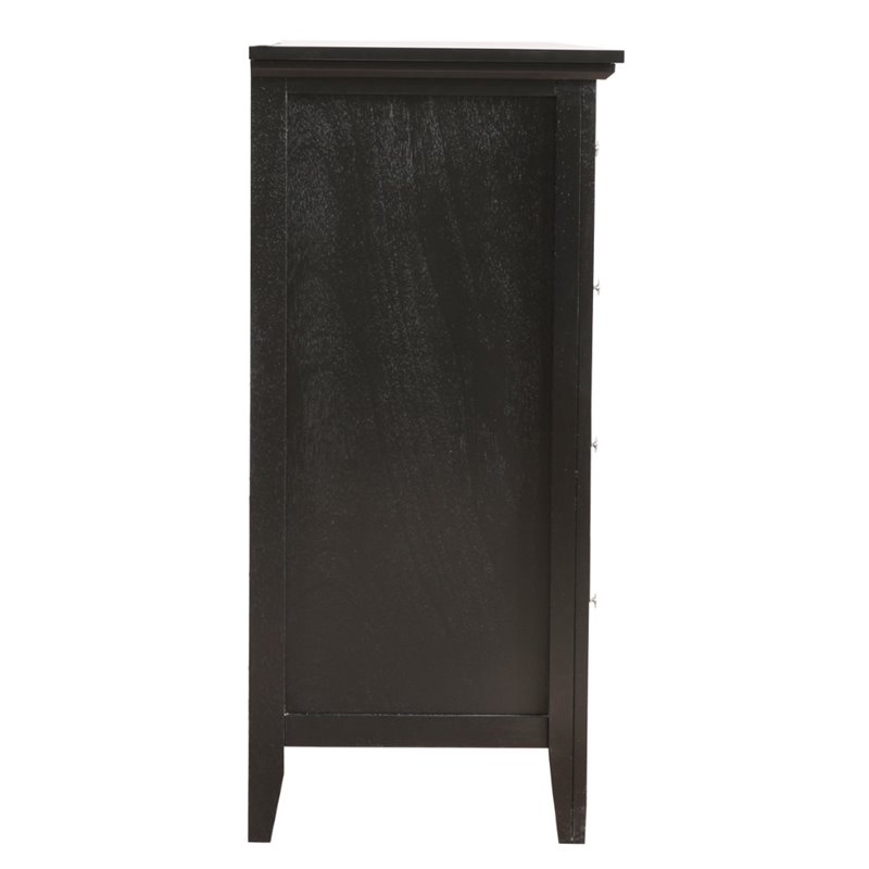 Home Square 2-Piece Set with 8-Drawer Dresser and 3-Drawer Nightstand in Black