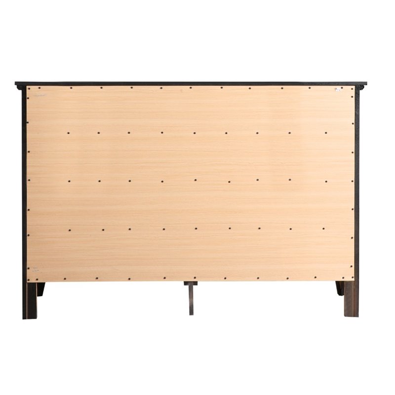 Home Square 3-Piece Set with Queen Bed 8-Drawer Dresser and 3-Drawer Nightstand