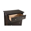Home Square 3-Piece Set with Queen Bed 5-Drawer Chest and 3-Drawer Nightstand