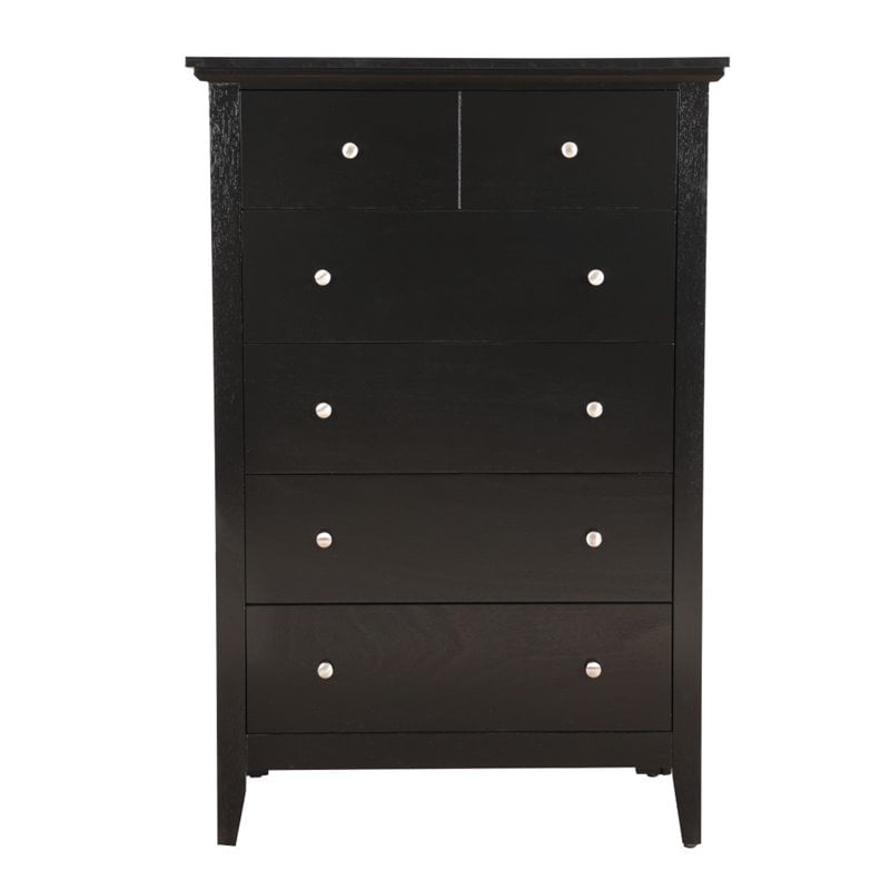 Home Square 3-Piece Set with Queen Bed 5-Drawer Chest and 3-Drawer Nightstand