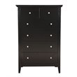 Home Square 3-Piece Set with Queen Bed 5-Drawer Chest and 3-Drawer Nightstand