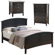Home Square 3-Piece Set with Queen Bed 5-Drawer Chest and 3-Drawer Nightstand