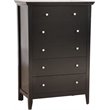 Home Square 3-Piece Set with Full Bed 5-Drawer Chest and 3-Drawer Nightstand