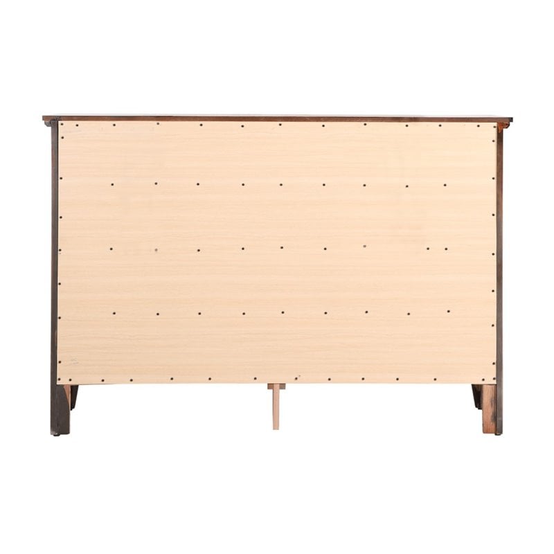 Home Square 3-Piece Set with Full Bed 8-Drawer Dresser & 3-Drawer Nightstand