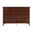 Home Square 3-Piece Set with Full Bed 8-Drawer Dresser & 3-Drawer Nightstand