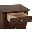 Home Square 3-Piece Set with Full Bed 5-Drawer Chest & 3-Drawer Nightstand