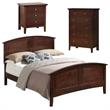 Home Square 3-Piece Set with Full Bed 5-Drawer Chest & 3-Drawer Nightstand