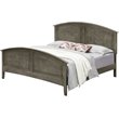 Home Square 2-Piece Set with Full Panel Bed and 5-Drawer Chest in Gray
